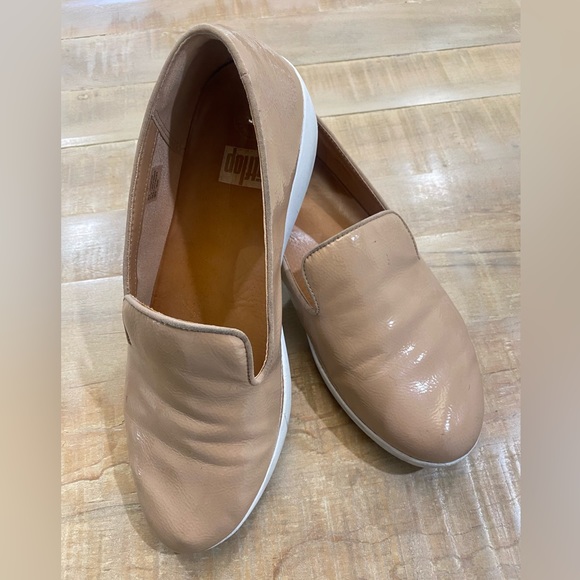 FITFLOP Audrey loafer shoe women’s taupe slipper - Picture 4 of 14